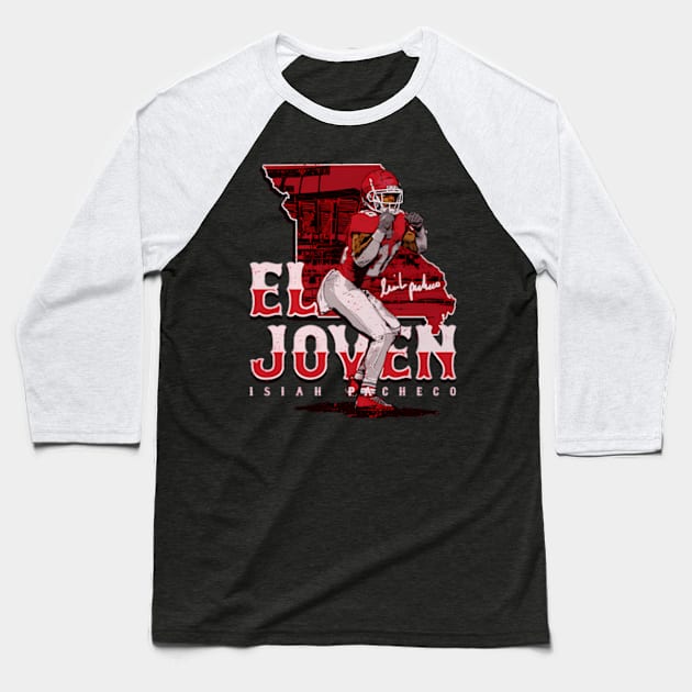 Isiah Pacheco Kansas City El Joven Baseball T-Shirt by caravalo